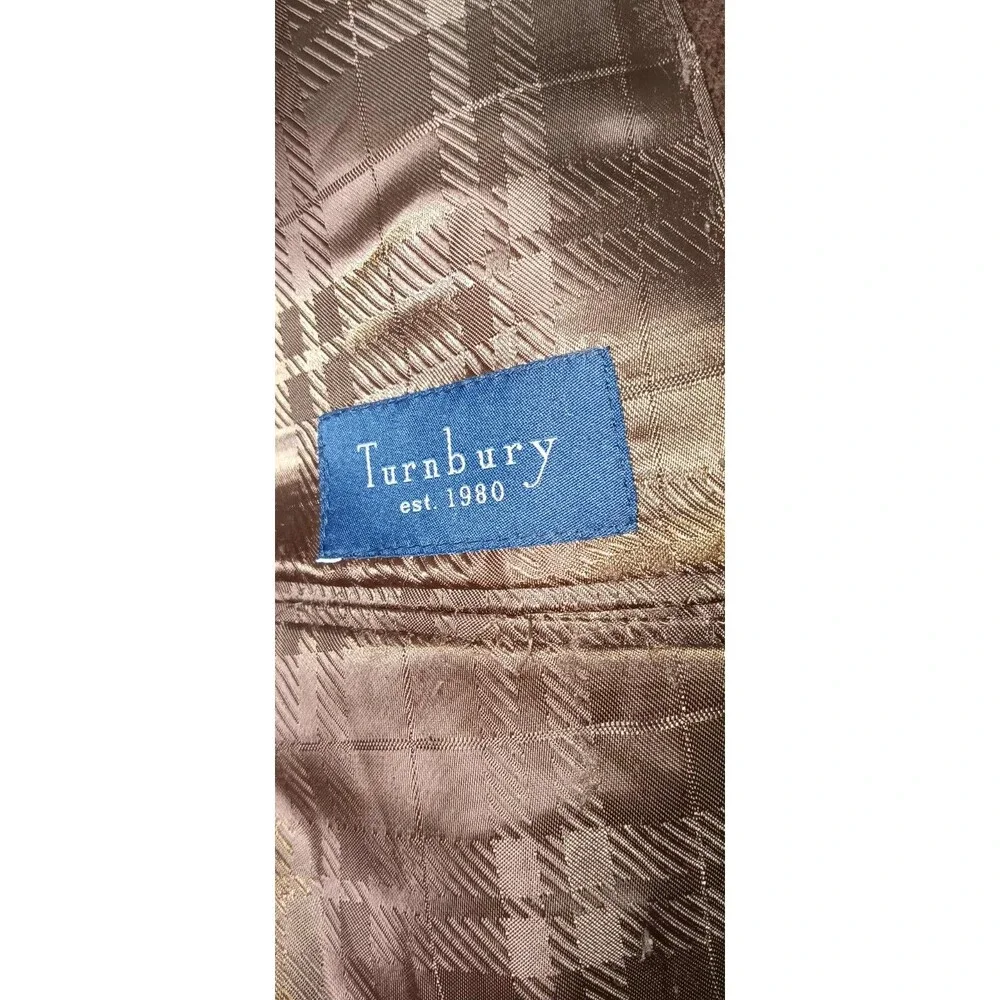 Vintage Turnberry 100% Camel Hair Blazer Jacket Mens 44R Chocolate Brown Sports